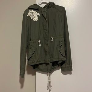 Anthropologie olive green jacket